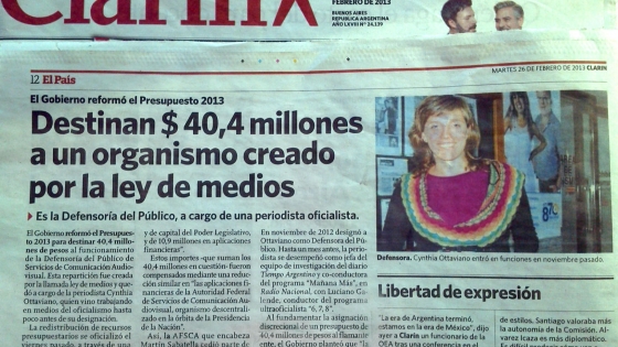 Foto de la nota en Clarín