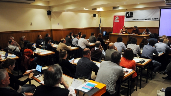 Cynthia Ottaviano en el Consejo Interuniversitario Nacional 